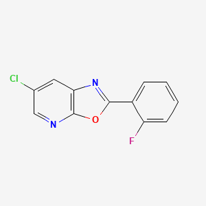 6-Chloro-2-(2-fluorophenyl)oxazolo[5,4-b]pyridine