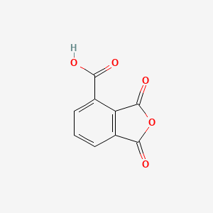 molecular formula C9H4O5 B11770583 1,3-Dioxo-1,3-dihydroisobenzofuran-4-carboxylic acid 