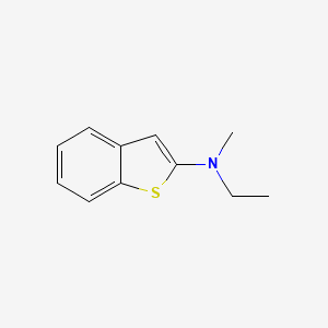 molecular formula C11H13NS B11770592 N-Ethyl-N-methylbenzo[b]thiophen-2-amine 