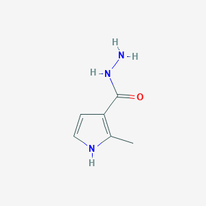 molecular formula C6H9N3O B11770599 2-methyl-1H-pyrrole-3-carbohydrazide 