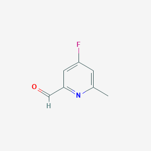 4-Fluoro-6-methylpicolinaldehyde