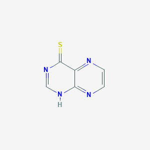 molecular formula C6H4N4S B11770643 Pteridine-4(1H)-thione CAS No. 65882-61-3