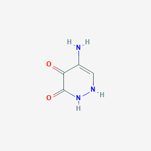 molecular formula C4H5N3O2 B11770725 5-Amino-4-hydroxy-3(2H)-pyridazinone 