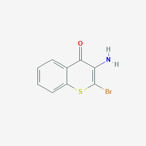 molecular formula C9H6BrNOS B11770733 3-amino-2-bromo-4H-thiochromen-4-one CAS No. 61423-72-1