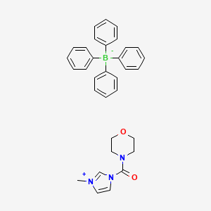 molecular formula C33H34BN3O2 B11770796 1-Methyl-3-(morpholine-4-carbonyl)-1H-imidazol-3-ium tetraphenylborate CAS No. 308089-25-0