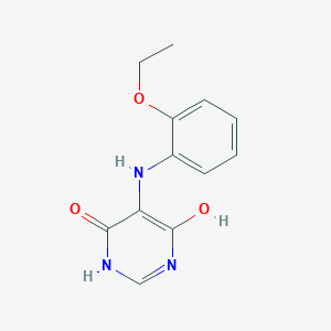 molecular formula C12H13N3O3 B11770824 5-((2-Ethoxyphenyl)amino)-6-hydroxypyrimidin-4(3H)-one CAS No. 6972-25-4