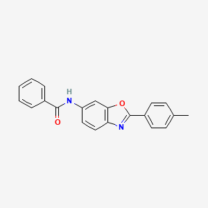 molecular formula C21H16N2O2 B1177088 N-[2-(4-methylphenyl)-1,3-benzoxazol-6-yl]benzamide 
