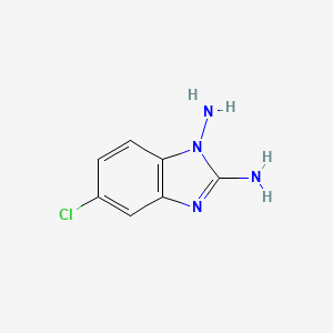 molecular formula C7H7ClN4 B11770905 5-Chloro-1H-benzo[d]imidazole-1,2-diamine CAS No. 60882-71-5