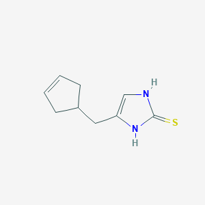 4-(Cyclopent-3-en-1-ylmethyl)-1H-imidazole-2(3H)-thione