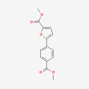 molecular formula C14H12O5 B11770929 Methyl 5-(4-(methoxycarbonyl)phenyl)furan-2-carboxylate 