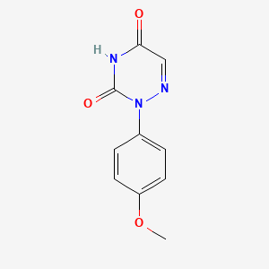 molecular formula C10H9N3O3 B11770934 2-(4-Methoxyphenyl)-1,2,4-triazine-3,5(2H,4H)-dione 