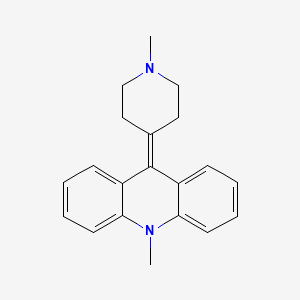 molecular formula C20H22N2 B11770987 10-Methyl-9-(1-methylpiperidin-4-ylidene)-9,10-dihydroacridine 