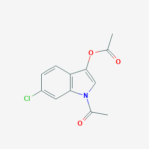 molecular formula C12H10ClNO3 B011771 1-acetyl-6-chloro-1H-indol-3-yl acetate CAS No. 108761-33-7