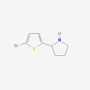 molecular formula C8H10BrNS B11771005 2-(5-Bromothiophen-2-yl)pyrrolidine 