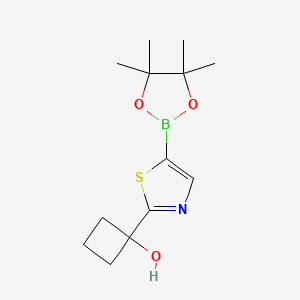 1-(5-(4,4,5,5-Tetramethyl-1,3,2-dioxaborolan-2-yl)thiazol-2-yl)cyclobutanol