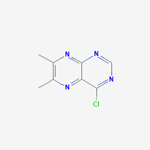 molecular formula C8H7ClN4 B11771052 4-Chloro-6,7-dimethylpteridine 