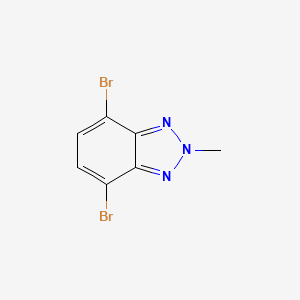 molecular formula C7H5Br2N3 B11771070 4,7-Dibromo-2-methyl-2H-benzo[d][1,2,3]triazole 