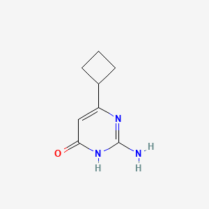 molecular formula C8H11N3O B11771071 2-Amino-6-cyclobutylpyrimidin-4-OL 