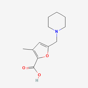 3-Methyl-5-(piperidin-1-ylmethyl)furan-2-carboxylic acid