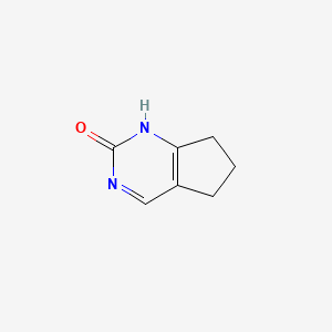 molecular formula C7H8N2O B11771095 6,7-Dihydro-5H-cyclopenta[d]pyrimidin-2-ol 