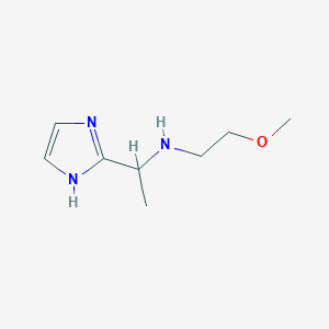 molecular formula C8H15N3O B11771098 N-(1-(1H-Imidazol-2-yl)ethyl)-2-methoxyethanamine 