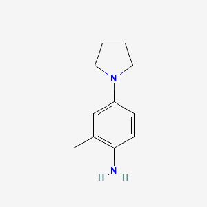 molecular formula C11H16N2 B1177110 2-Methyl-4-(1-pyrrolidinyl)aniline CAS No. 143525-69-3