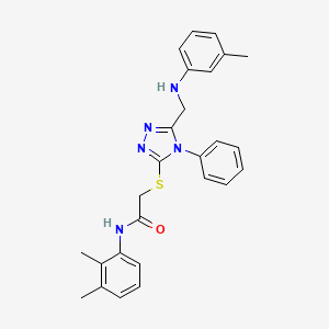 N-(2,3-Dimethylphenyl)-2-((4-phenyl-5-((m-tolylamino)methyl)-4H-1,2,4-triazol-3-yl)thio)acetamide