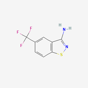 molecular formula C8H5F3N2S B11771136 5-(Trifluoromethyl)benzo[d]isothiazol-3-amine CAS No. 613262-18-3