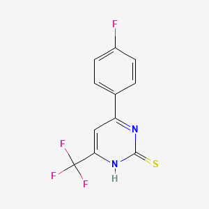 4-(4-Fluorophenyl)-6-(trifluoromethyl)pyrimidine-2-thiol