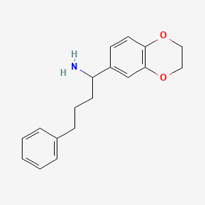 1-(2,3-Dihydrobenzo[b][1,4]dioxin-6-yl)-4-phenylbutan-1-amine