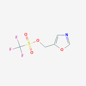 molecular formula C5H4F3NO4S B11771183 Oxazol-5-ylmethyl trifluoromethanesulfonate 