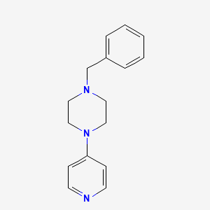 molecular formula C16H19N3 B11771195 Piperazine, 1-benzyl-4-(4-pyridyl)- CAS No. 63980-43-8