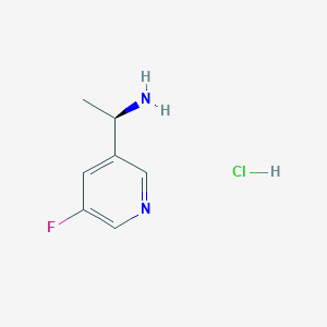 molecular formula C7H10ClFN2 B11771221 (R)-1-(5-Fluoropyridin-3-yl)ethanamine hydrochloride 