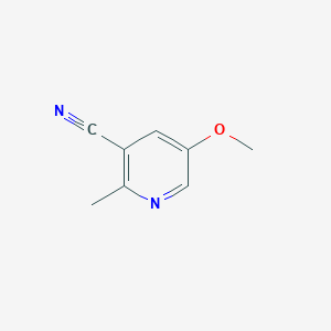 molecular formula C8H8N2O B11771246 5-Methoxy-2-methylnicotinonitrile 