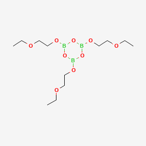 molecular formula C12H27B3O9 B11771249 2,4,6-Tris(2-ethoxyethoxy)-1,3,5,2,4,6-trioxatriborinane CAS No. 64583-01-3