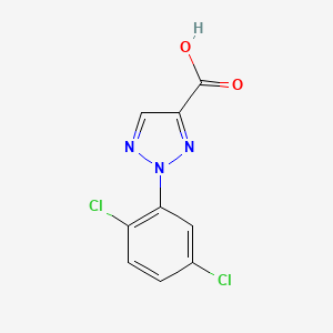 molecular formula C9H5Cl2N3O2 B11771258 2-(2,5-Dichlorophenyl)-2H-1,2,3-triazole-4-carboxylic acid 