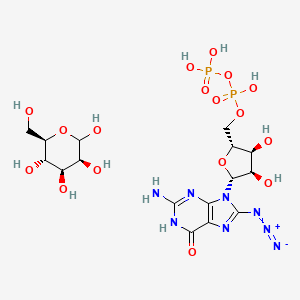 molecular formula C7H8O4 B1177126 8-Azidoguanosine diphosphate-mannose CAS No. 150518-46-0