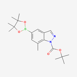 tert-Butyl 7-methyl-5-(4,4,5,5-tetramethyl-1,3,2-dioxaborolan-2-yl)-1H-indazole-1-carboxylate