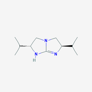 molecular formula C11H21N3 B11771329 (2R,6R)-2,6-Diisopropyl-2,3,5,6-tetrahydro-1H-imidazo[1,2-a]imidazole 