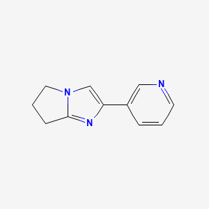 molecular formula C11H11N3 B11771331 2-(Pyridin-3-yl)-6,7-dihydro-5H-pyrrolo[1,2-a]imidazole CAS No. 408498-43-1