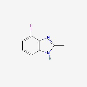 molecular formula C8H7IN2 B11771337 4-Iodo-2-methyl-1H-benzo[d]imidazole 