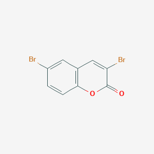 molecular formula C9H4Br2O2 B11771377 3,6-Dibromo-2H-chromen-2-one 