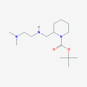 molecular formula C15H31N3O2 B11771402 tert-Butyl 2-(((2-(dimethylamino)ethyl)amino)methyl)piperidine-1-carboxylate CAS No. 887588-60-5