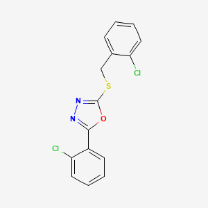 2-((2-Chlorobenzyl)thio)-5-(2-chlorophenyl)-1,3,4-oxadiazole