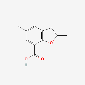 molecular formula C11H12O3 B11771411 2,5-Dimethyl-2,3-dihydrobenzofuran-7-carboxylic acid 