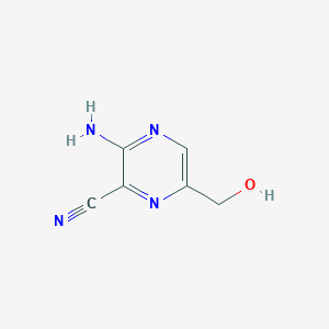 3-Amino-6-(hydroxymethyl)pyrazine-2-carbonitrile