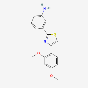 3-(4-(2,4-Dimethoxyphenyl)thiazol-2-yl)aniline