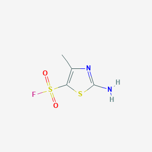 molecular formula C4H5FN2O2S2 B11771456 5-Thiazolesulfonylfluoride, 2-amino-4-methyl- CAS No. 2196-72-7