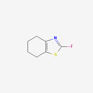 molecular formula C7H8FNS B11771470 2-Fluoro-4,5,6,7-tetrahydrobenzo[d]thiazole 