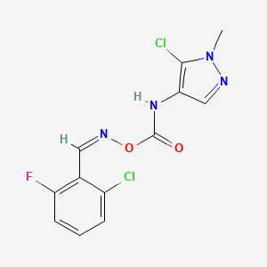 2-Chloro-6-fluorobenzaldehyde O-((5-chloro-1-methyl-1H-pyrazol-4-yl)carbamoyl) oxime